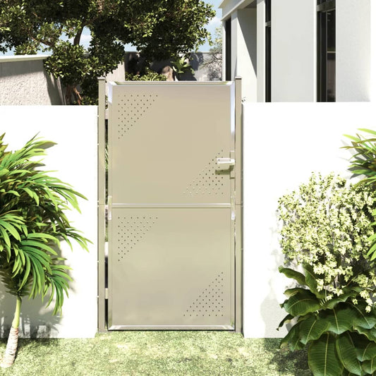 Berkfield Garden Gate 100x180 cm Stainless Steel