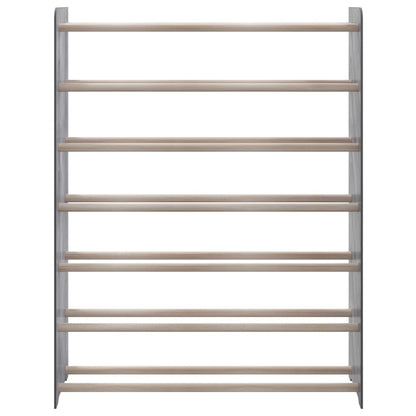 Berkfield Shoe Rack Grey 90x24x117 cm Engineered Wood