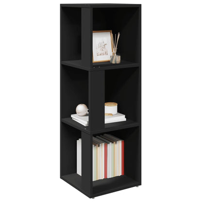 Berkfield Corner Cabinet Black 33x33x100 cm Engineered Wood