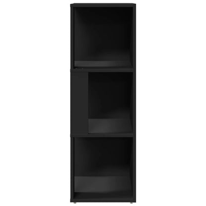 Berkfield Corner Cabinet Black 33x33x100 cm Engineered Wood