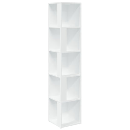 Berkfield Corner Cabinet White 33x33x164.5 cm Engineered Wood