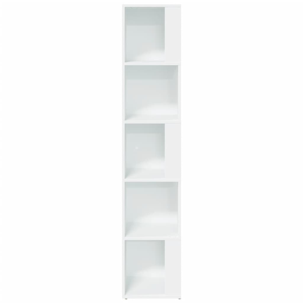 Berkfield Corner Cabinet White 33x33x164.5 cm Engineered Wood
