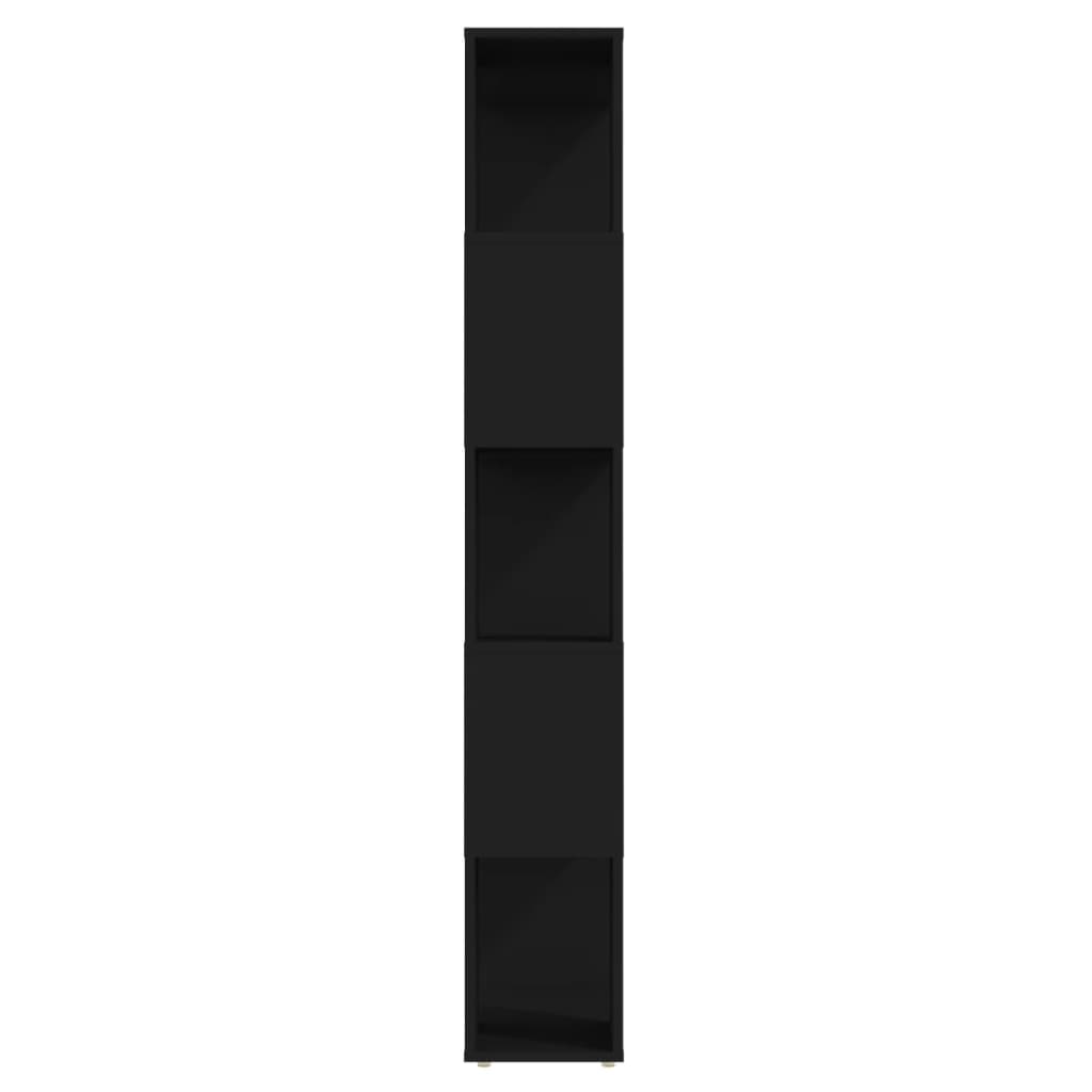 Berkfield Book Cabinet Room Divider Black 60x24x155 cm Engineered Wood