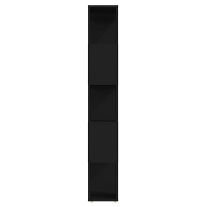 Berkfield Book Cabinet Room Divider Black 60x24x155 cm Engineered Wood