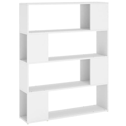 Berkfield Book Cabinet Room Divider White 100x24x124 cm