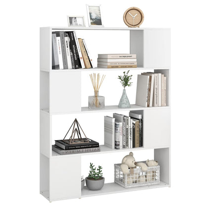 Berkfield Book Cabinet Room Divider White 100x24x124 cm