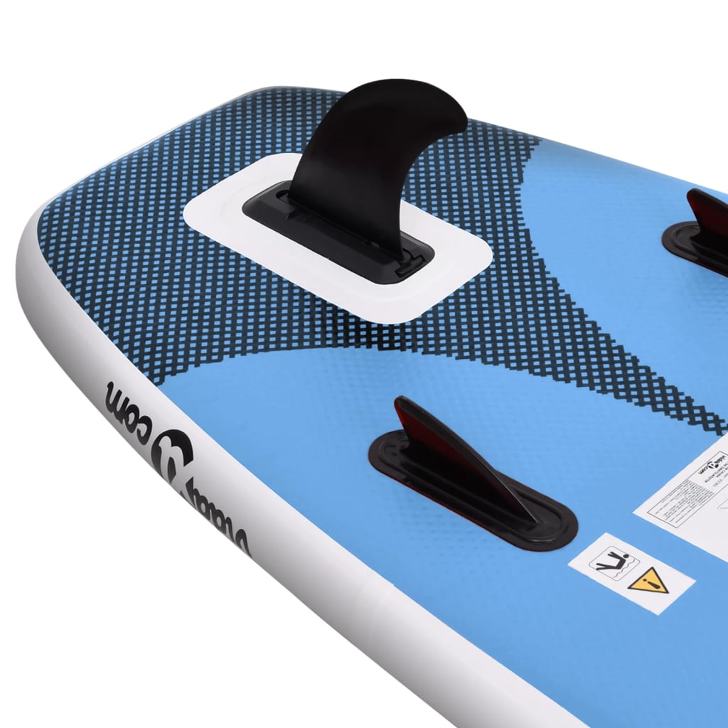 Berkfield Inflatable Stand Up Paddle Board Set Sea Blue 330x76x10 cm