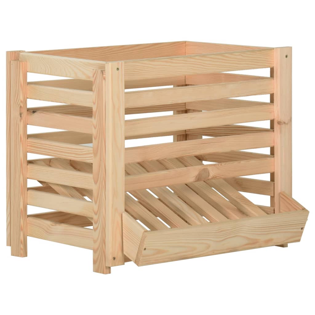 Berkfield Potato Box 60x40x50 cm Solid Pinewood