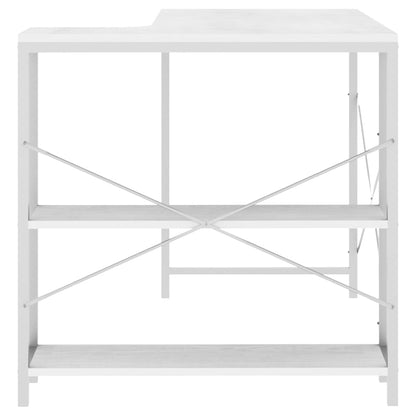 Berkfield Computer Desk White 110x72x70 cm Engineered Wood