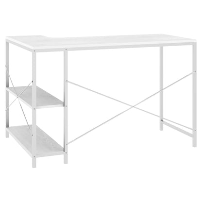 Berkfield Computer Desk White 110x72x70 cm Engineered Wood