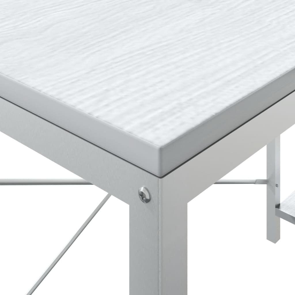 Berkfield Computer Desk White 110x72x70 cm Engineered Wood