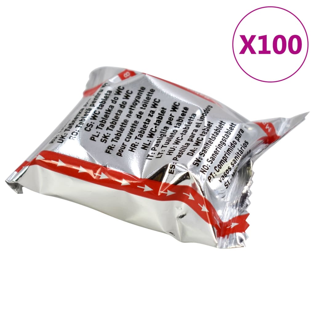 Berkfield Toilet Cleaning Tablets 100 pcs Urinal Cleaners