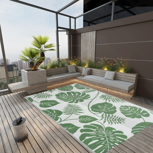 Berkfield Outdoor Rug Green 190x290 cm PP