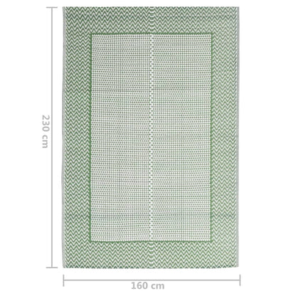 Berkfield Outdoor Rug Green 160x230 cm PP