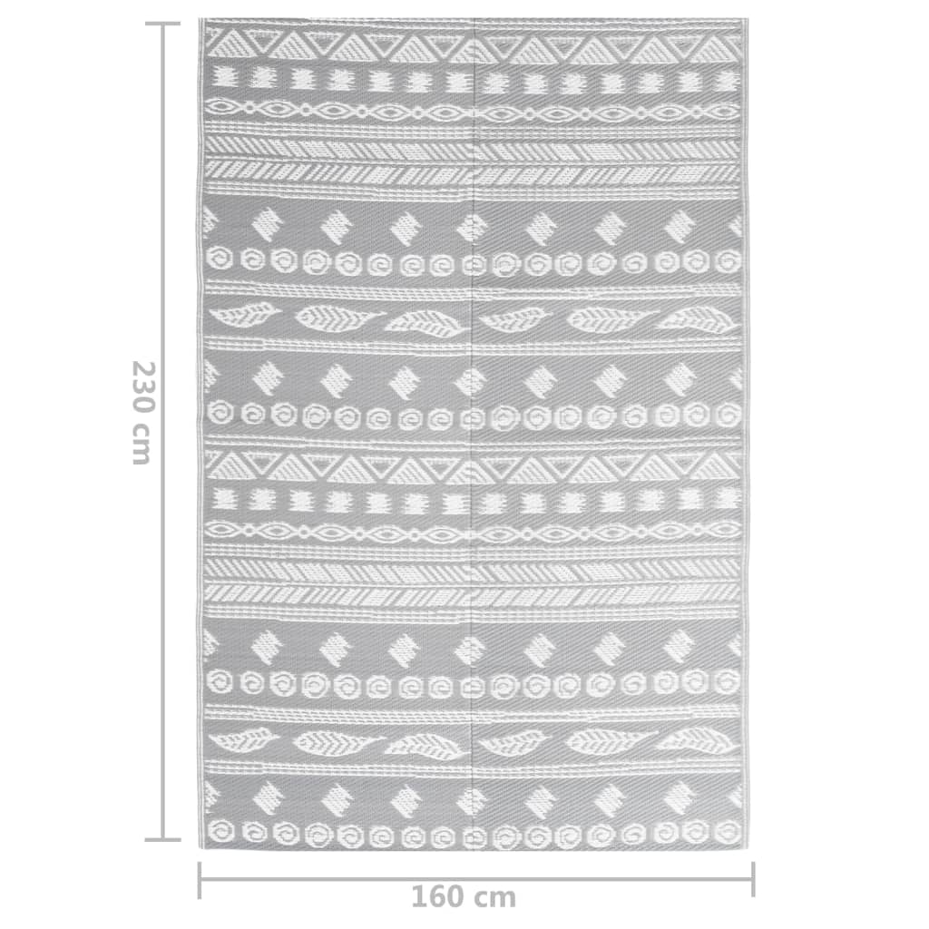 Berkfield Outdoor Rug Grey 160x230 cm PP