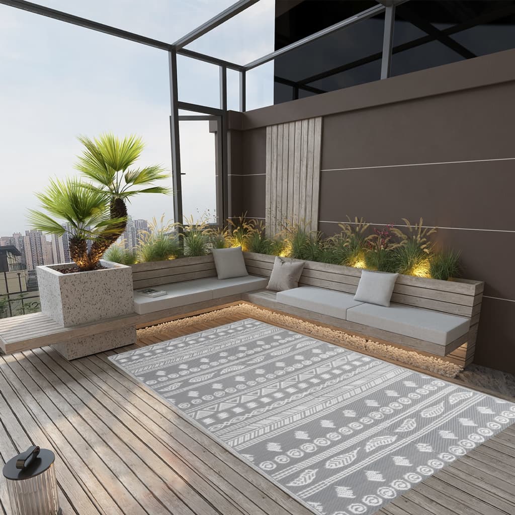 Berkfield Outdoor Rug Grey 160x230 cm PP