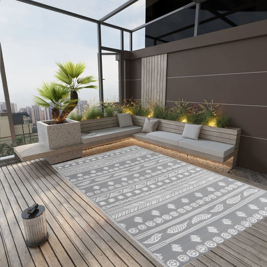 Berkfield Outdoor Rug Grey 190x290 cm PP