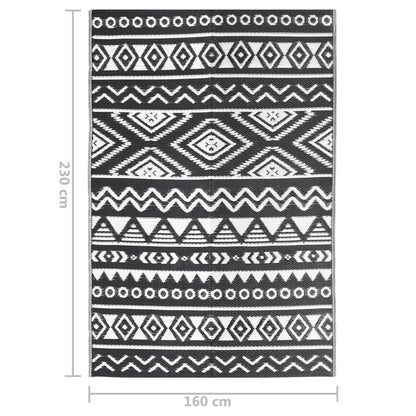 Berkfield Outdoor Rug Black 160x230 cm PP