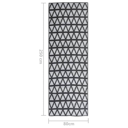 Berkfield Outdoor Rug Black 80x250 cm PP