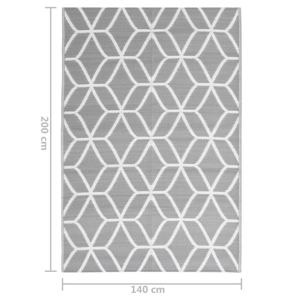 Berkfield Outdoor Rug Grey 140x200 cm PP