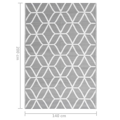 Berkfield Outdoor Rug Grey 140x200 cm PP