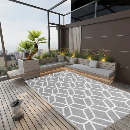Berkfield Outdoor Rug Grey 140x200 cm PP