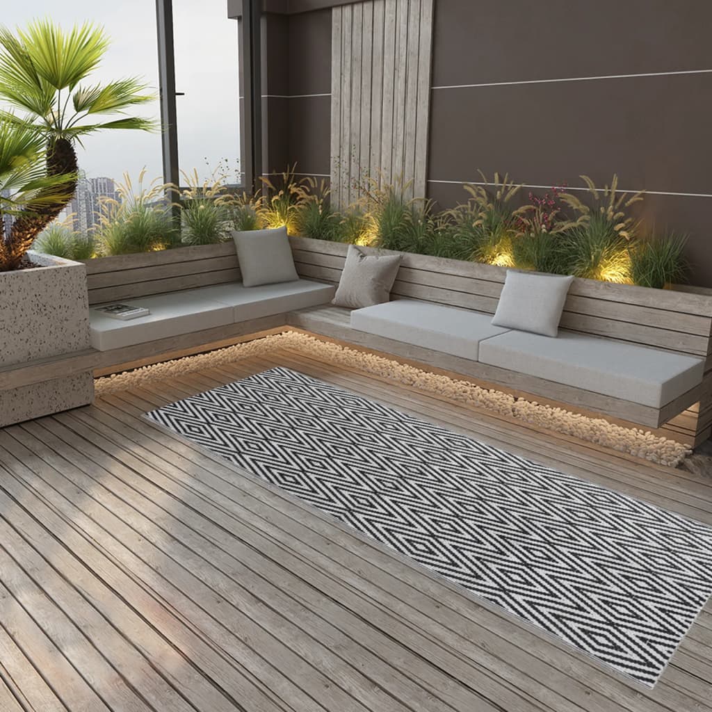 Berkfield Outdoor Rug Black 80x250 cm PP