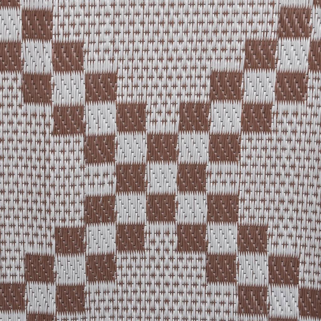 Berkfield Outdoor Rug Brown 140x200 cm PP