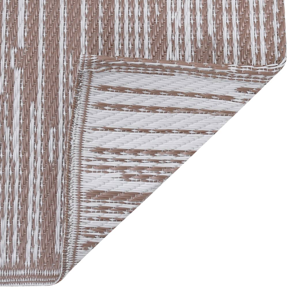 Berkfield Outdoor Rug Taupe 140x200 cm PP