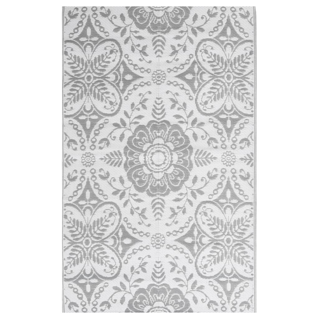 Berkfield Outdoor Rug Light grey 140x200 cm PP