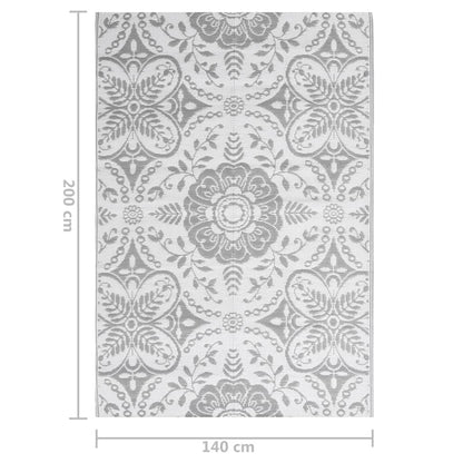Berkfield Outdoor Rug Light grey 140x200 cm PP