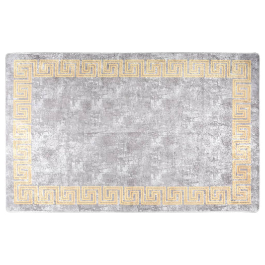 Berkfield Rug Washable 80x150 cm Grey Anti Slip