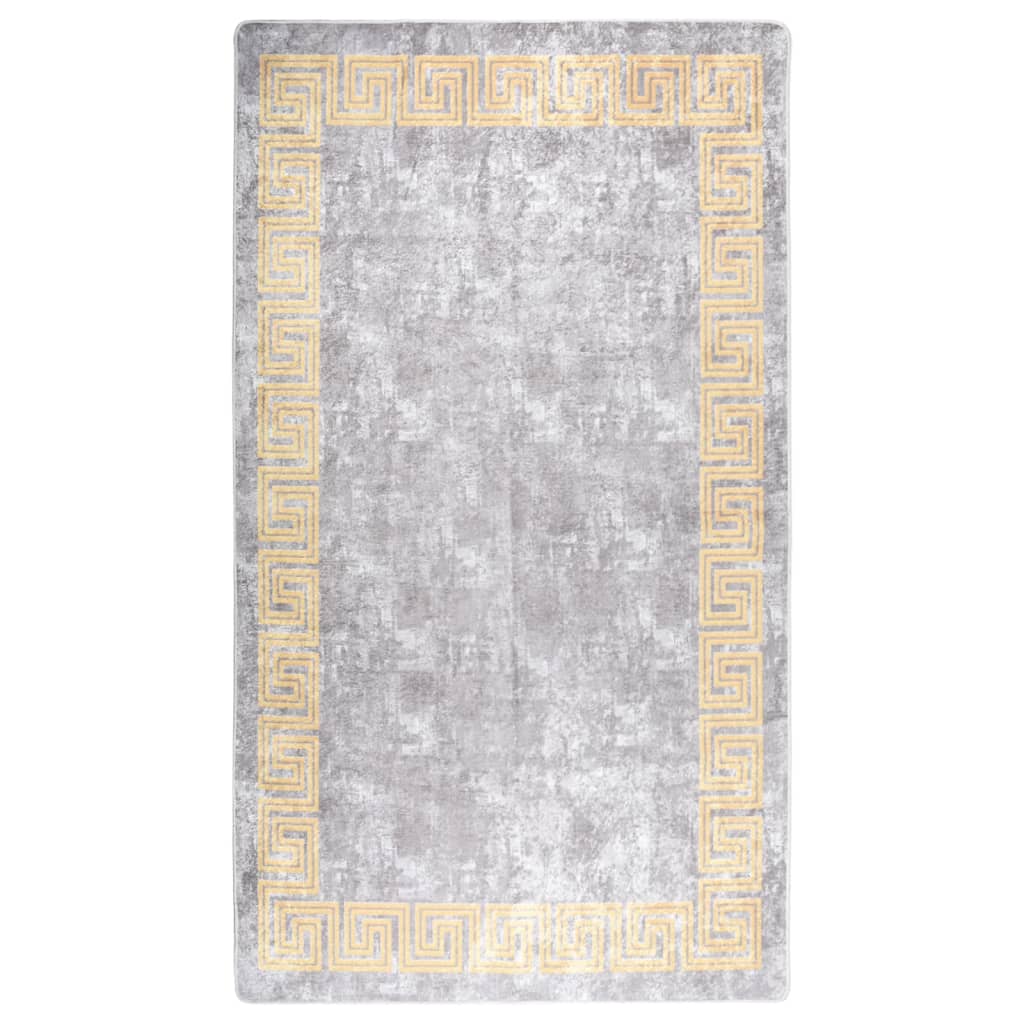 Berkfield Rug Washable 190x300 cm Grey Anti Slip