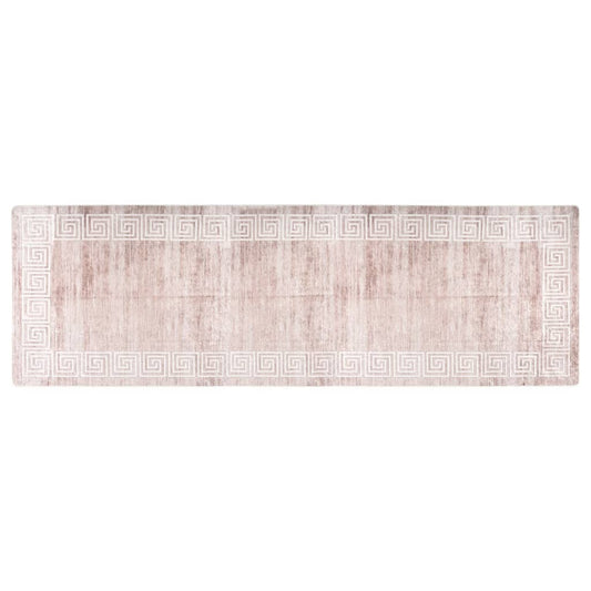 Berkfield Rug Washable 80x300 cm Beige Anti Slip