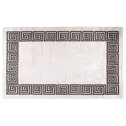 Berkfield Rug Washable 120x180 cm Light Beige Anti Slip