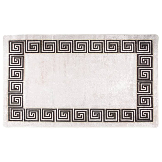 Berkfield Rug Washable 120x180 cm Light Beige Anti Slip