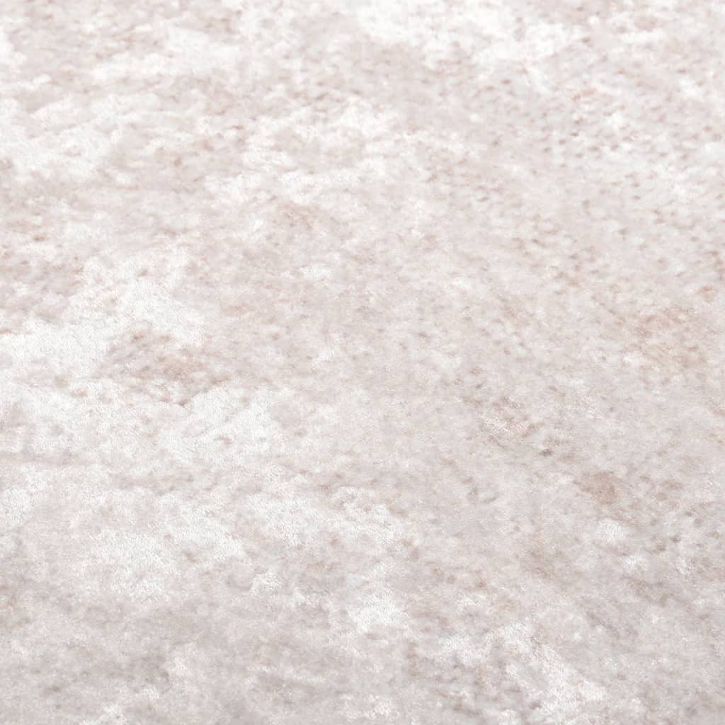 Berkfield Rug Washable 120x180 cm Light Beige Anti Slip