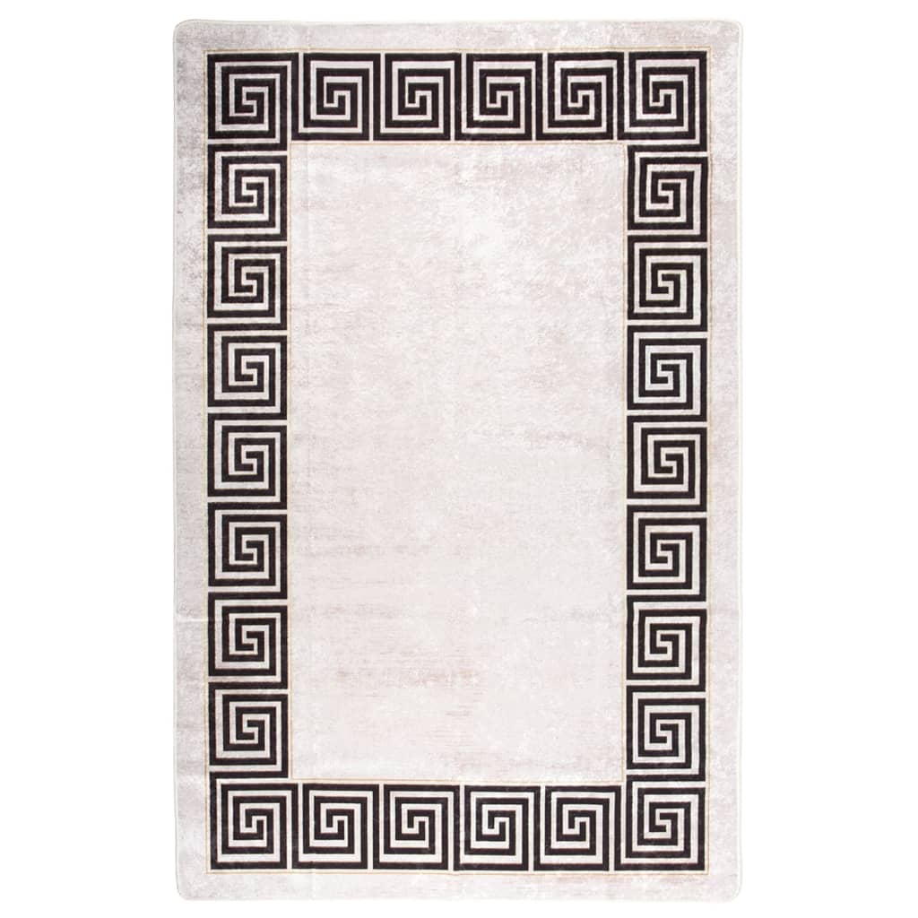 Berkfield Rug Washable 160x230 cm Light Beige Anti Slip