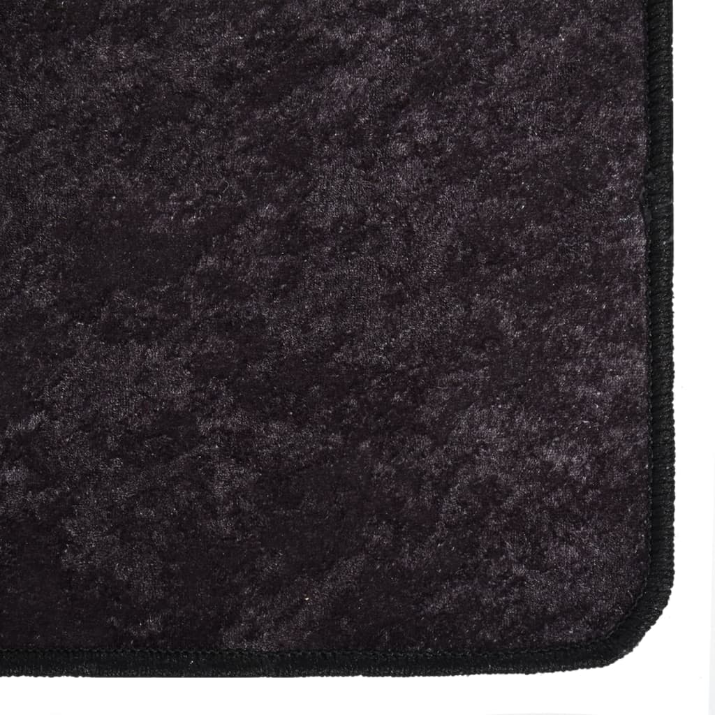 Berkfield Rug Washable 160x230 cm Anthracite Anti Slip