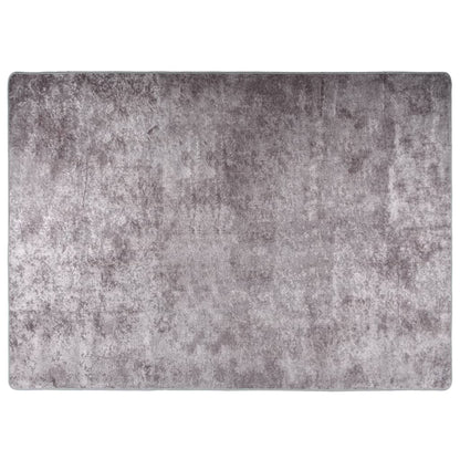 Berkfield Rug Washable 120x180 cm Grey Anti Slip