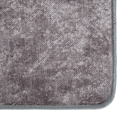 Berkfield Rug Washable 120x180 cm Grey Anti Slip