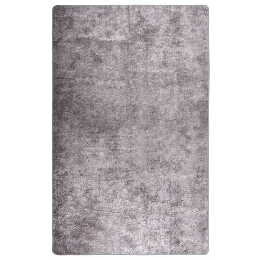 Berkfield Rug Washable 160x230 cm Grey Anti Slip