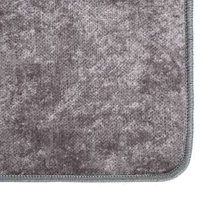 Berkfield Rug Washable 190x300 cm Grey Anti Slip