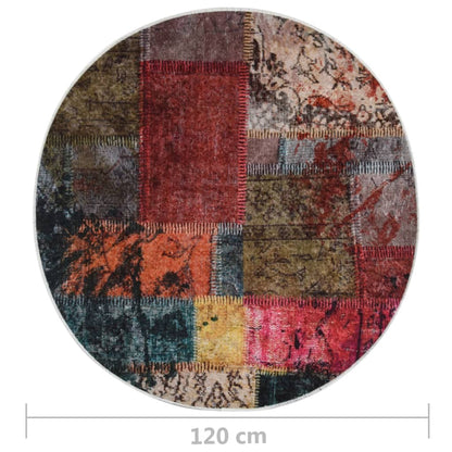 Berkfield Rug Washable Patchwork �_�_�__120 cm Multicolour Anti Slip
