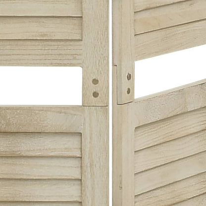 Berkfield 5-Panel Room Divider 175x165 cm Solid Wood Paulownia
