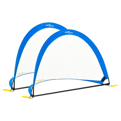 Berkfield Children Football Goals 2 pcs Set with Storage Bag 183x117.5x120.5 cm