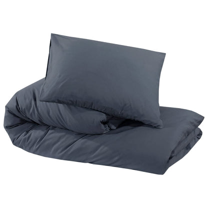 Berkfield Duvet Cover Set Anthracite 135x200 cm Light-weight Microfiber