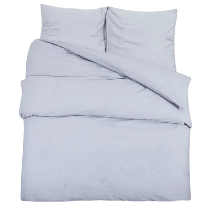 Berkfield Duvet Cover Set Grey 135x200 cm Light-weight Microfiber