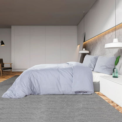 Berkfield Duvet Cover Set Grey 135x200 cm Light-weight Microfiber