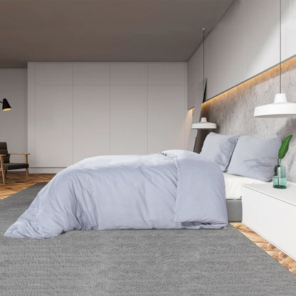 Berkfield Duvet Cover Set Grey 200x200 cm Light-weight Microfiber